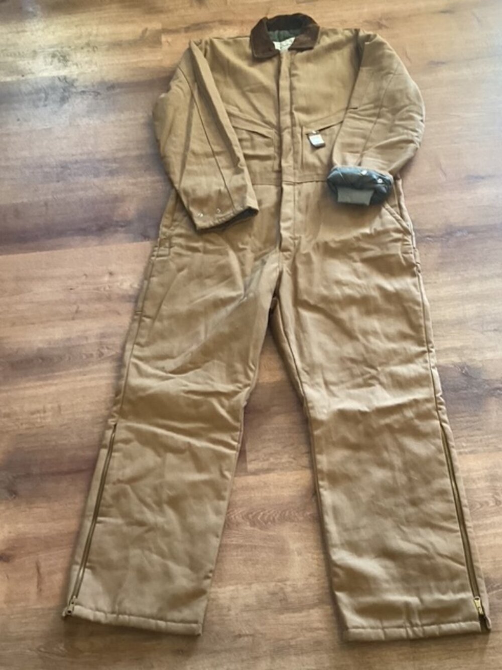 Insulated Coveralls‎ by Walls XLT Duck Canvas Corduroy Collar NWT Brown